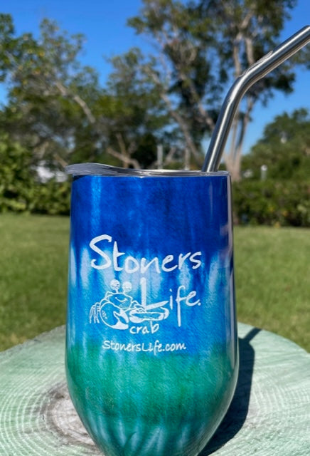 16oz Wine Tumbler - Tie Dye Series