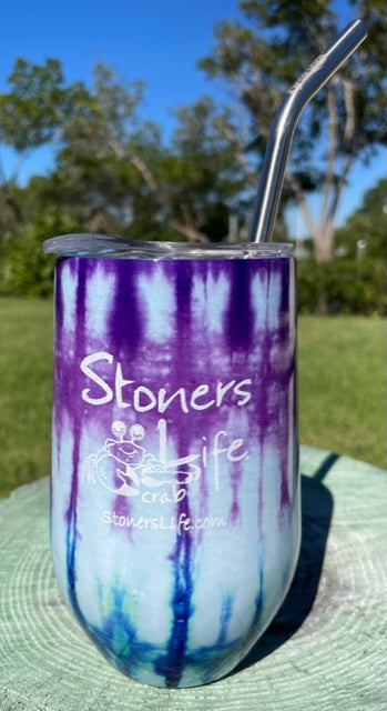 16oz Wine Tumbler - Tie Dye Series