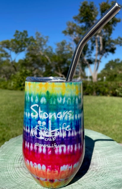 16oz Wine Tumbler - Tie Dye Series